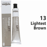 Loreal Professional Majirel Hair Color 50G No 13 Lightest Brown + Oxidant 495Ml Combo